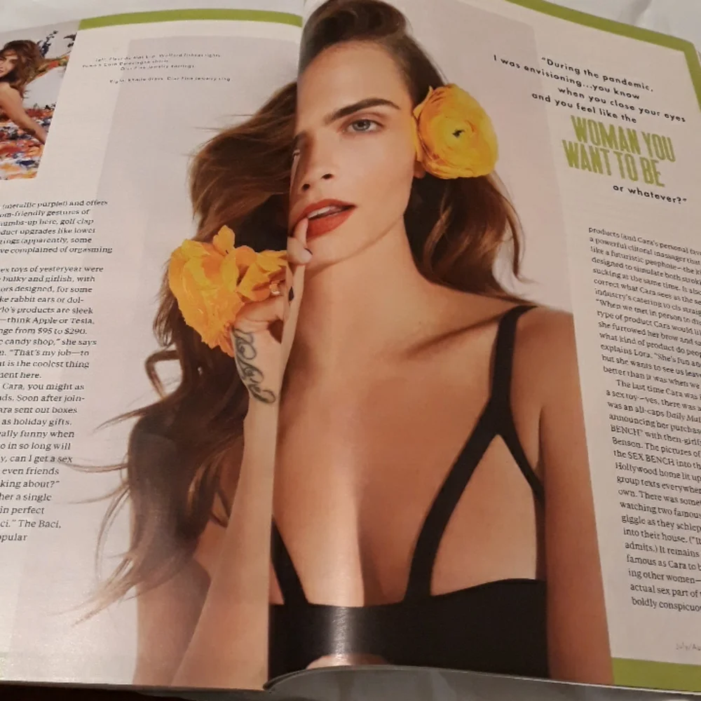 Cosmopolitan Magazine July August‎ 2021 Cara Delevingne Cover Story Interview